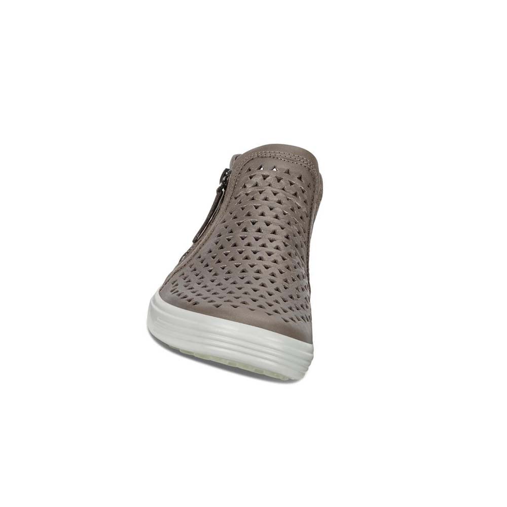 Női Ecco Soft 7 Mid-cut Csizma Szürke | HU 39MQZ